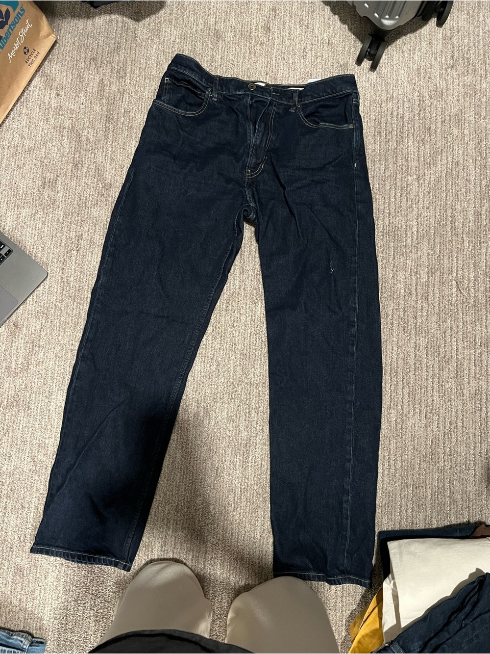 Banana Republic Men's Navy Straight Jeans